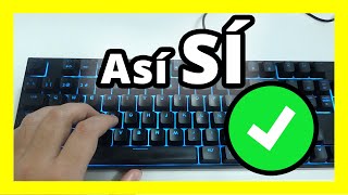 ✅APRENDE cómo COLOCAR los DEDOS correctamente en el TECLADO para escribir MÁS RÁPIDO 🚀MECANOGRAFÍA [upl. by Hekking]