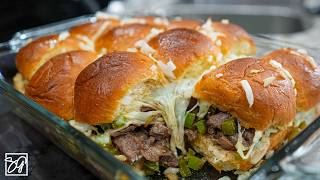 These Philly Cheesesteak Sliders are a Game Day MUST [upl. by Ima]