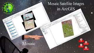 How to mosaic landsat 8 images in ArcGIS  image mosaicking  landsat image mosaicking [upl. by Fleda500]