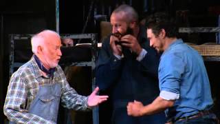 Sneak Peek of Of Mice and Men on Broadway [upl. by Noimad]