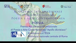 Video Premio Apollo dionisiaco Poesia 2024 [upl. by Aniuqal]