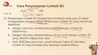 6 Cara Penyimpanan Limbah B3 pada Kemasan  PERMENLHK No12 Tahun 2020Penyimpanan Limbah B3 [upl. by Grubman81]