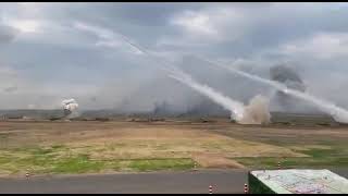 Fire power of Indian Army MBRL rocket launch during Zapad 2021 by IndianArmy [upl. by Idner]