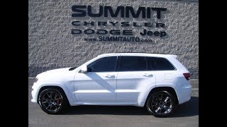 2013 USED JEEP GRAND CHEROKEE SRT8 WHITE NAV VISTA WALK AROUND REVIEW SOLD 9213 wwwSUMMITAUTOcom [upl. by Imogen]