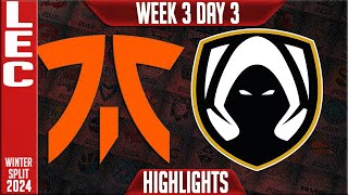 FNC vs TH Highlights  LEC Winter 2024 Week 3 Day 3  Fnatic vs Team Heretics [upl. by Vince]