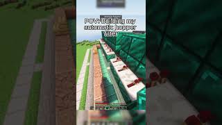 Its worth the time to make an auto sorter minecraft minecraftsmp wandercraft gaming [upl. by Hardigg195]