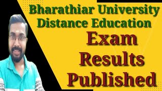 Exam Results PublishedBharathiar University Distance Education KCS classes [upl. by Scarlet265]