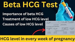 beta hcg test to confirm pregnancy  Low beta HCG test  HCG level in early pregnancy hcg [upl. by Ahsekel]