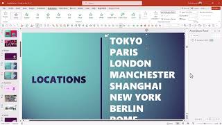 How to create scrolling text in PowerPoint [upl. by Balfour]