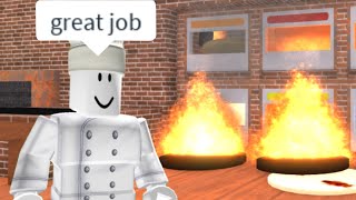 How Not to Work at a Pizza Place Roblox [upl. by Nealson]