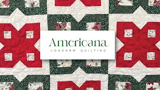 Americana Quilting  Christmas Kisses Quilt [upl. by Anitnemelc]