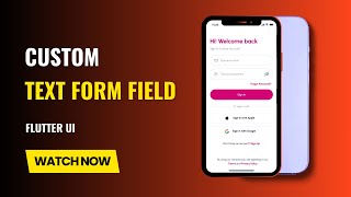 Flutter Custom TextFormField Tutorial Make Reusable Text Input  Flutter UI Mastery  Codify Design [upl. by Brear]