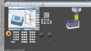 Ajouter dune opération de fraisage après la définition dun contour [upl. by Jareen]