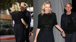 Portia de Rossi Wife Ellen DeGeneres Sport Matching Trainers Date NightCraig [upl. by Ferdinande]