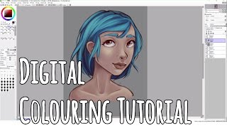 Paint Tool Sai Colouring Tutorial for Beginners [upl. by Allegra640]