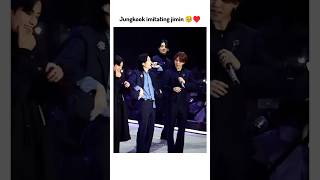 Jungkook imitating jimin 🥹 jikook kookmin jungkook jimin jungji jikookmoments [upl. by Erdnuaed]