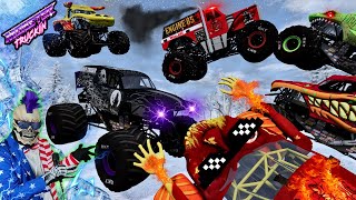 Monster Jam INSANE Racing Freestyle and High Speed Jumps 68  BeamNG Drive  Grave Digger [upl. by Nanyt]