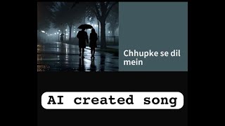 Chhupke se dil mein  AI Created song  SlowedReverb  Hindi Lofi Vibes  2024 [upl. by Atinrev]