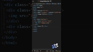 Image Gallery  HTML  CSS [upl. by Nevek]