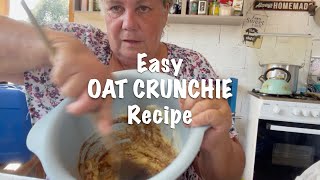 EASY RECIPE OAT CRUNCHIES [upl. by Turk]