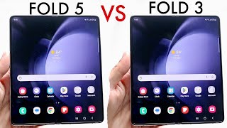 Samsung Galaxy Fold 5 Vs Samsung Galaxy Fold 3 Comparison Review [upl. by Odnumde]