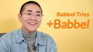 Babbel Tries Babbel French Lesson [upl. by Awjan]