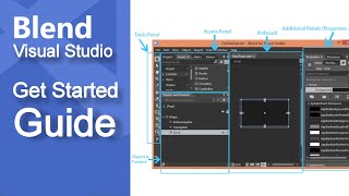 Get Started Blend for Visual Studio overview  WPF Tutorial [upl. by Eillil]