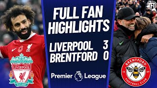 Liverpool DESTROY Brentford Liverpool 30 Brentford Highlights [upl. by Ymmac]