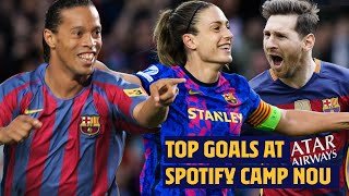 ✨⚽ MAGICAL GOALS AT THE SPOTIFY CAMP NOU ✨⚽ [upl. by Rosalee615]