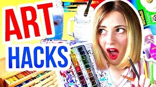 10 ART HACKS Every Artist Needs To Know [upl. by Mathia564]