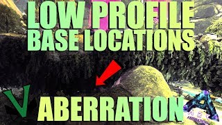 Aberration Map Best Base Locations  Solo Duo Hidden Base PVP  Ark Low Profile Bases Aberration [upl. by Notlrak]