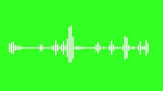 Free footage of audio waveform on green screen [upl. by Eisned]