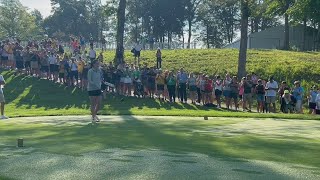 WATCH Caitlin Clarks 1st drive at the John Deere Classic ProAm [upl. by Tebazile]