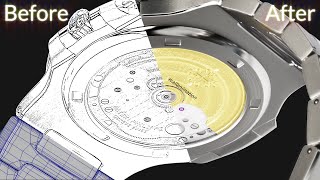 Patek Philippe Nautilus 3D Model [upl. by Annaid]