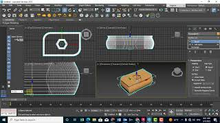 3ds Max 2023 Modeling Bevel [upl. by Anaila]