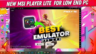 New MSI Player 5 Best MSI Lite Emulator for Low End PC  Crash Fixed  240 FPS [upl. by Ermin524]