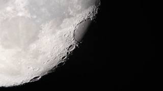 Moon 1080p Full HD 30fps through Meade LX90 12quot telescopeAltAZ at LeOrion Observatory [upl. by Jim601]