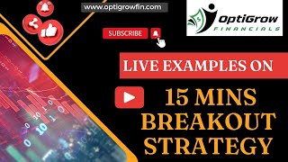 15 Minutes Breakout Strategy  Live Examples  Trading Tips [upl. by Adnalue296]