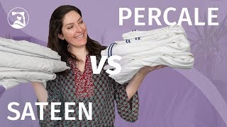 Percale vs Sateen Sheets  Whats the Difference [upl. by Smart]