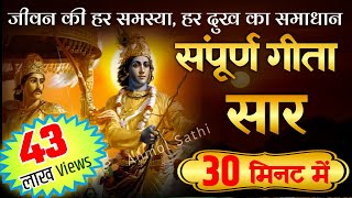 संपूर्ण गीता सार 30 मिनट में  Shrimad Bhagwat Geeta Saar In 30 Minutes krishna geeta [upl. by Alexi32]