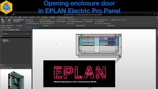 EPLAN Electric P8 Opening enclosure door in EPLAN Pro Panel eplan electrical explore [upl. by Adleremse]