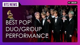 BTS wins FIRSTEVER Grammy nomination in best duogroup performance [upl. by Ikcin102]