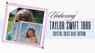 Unboxing Taylor Swift 1989 Taylors Version Crystal Skies Blue Edition [upl. by Acirretal]