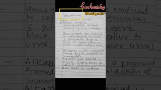 Biochemistry notes phenylketonuria tyrosinemia alkaptonuria albinism notes biochemistry [upl. by Favianus]