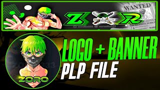 HOW TO LIKE ZORO FF LOGO  BANNER PLP FILE zoroffxx PROKILLER04 [upl. by Gow]