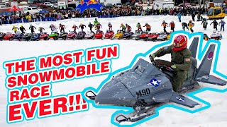 THE MOST FUN SNOWMOBILE RACE EVER LEVI TRI 5 2022  MOUNT SKI GULL [upl. by Ednutey737]