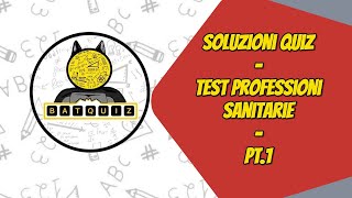 SOLUZIONI TEST PROFESSIONI SANITARIE  LIVE QUIZ LOGICOMATEMATICI  PARTE 1 [upl. by Meyers]