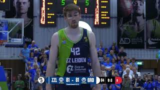 Laatste 2m40s van Zorg en Zekerheid Leiden  Donar Groningen finale Game 5 29 mei 2023 [upl. by Nit]