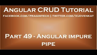 Angular impure pipe [upl. by Dredi]