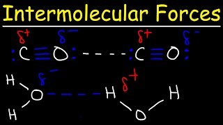 Intermolecular Forces  Hydrogen Bonding Dipole Dipole Interactions  Boiling Point amp Solubility [upl. by Gaither]